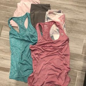 Bundle of workout clothes - capris & tanks